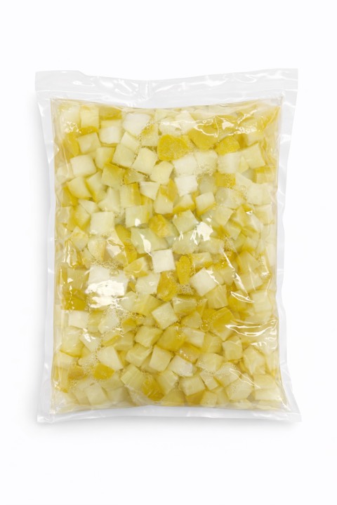 Chayote en cubos en salmuera Josmac, bolsa pouch 1 kg.