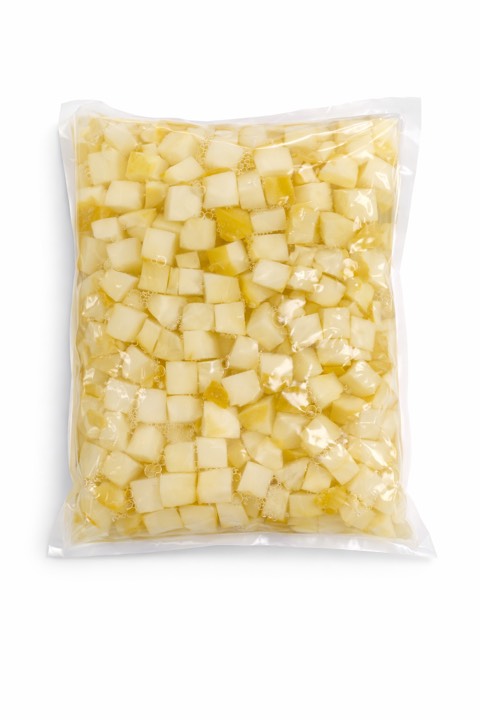 Papas en trozo en salmuera Josmac, bolsa pouch 1 kg.