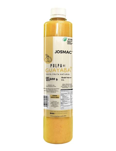 Pulpa de guayaba Josmac en presentación PET, 500 g.
