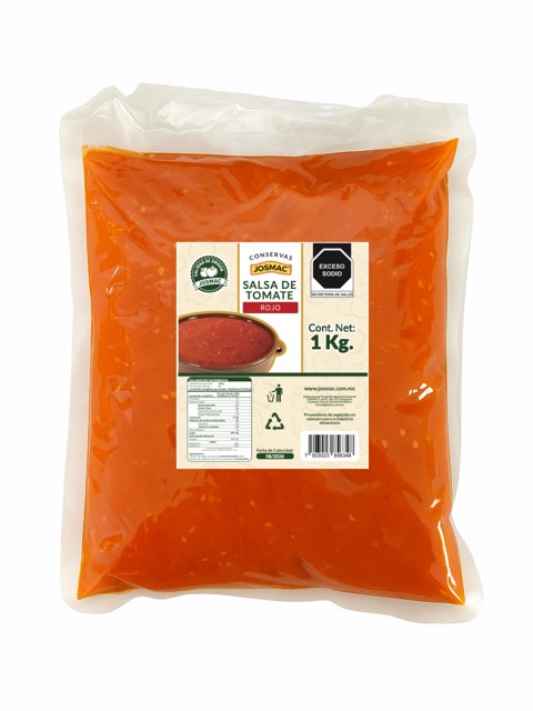 Base de salsa de jitomate Josmac, bolsa pouch 1 kg.